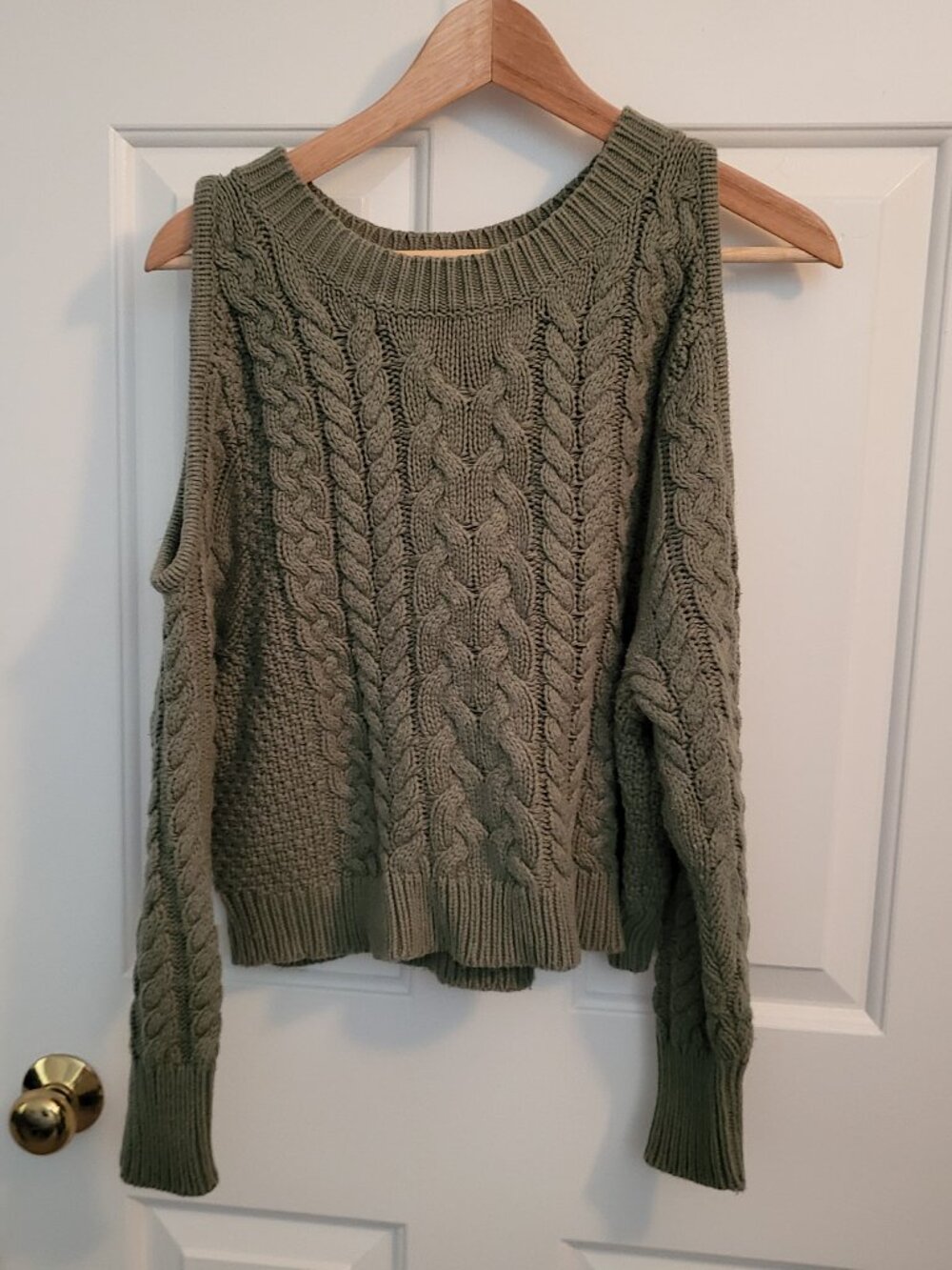 Aerie green chunky sweater - size S